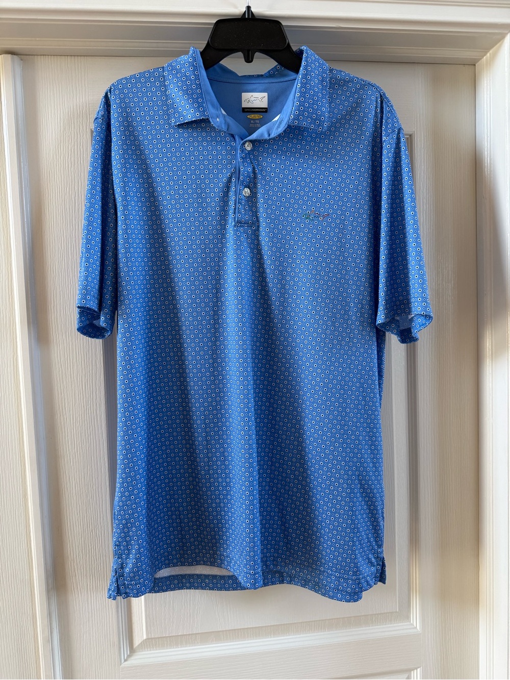 Greg Norman Blue Short Sleeve Performance Golf Polo XL Active